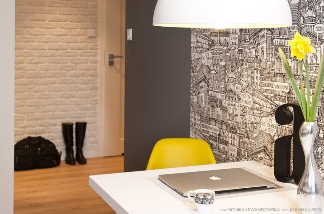 Projekt wnętrza kawalerka w Łodzi